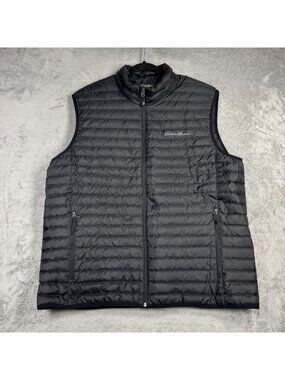 Eddie Bauer EB650 Down Puffer Vest Mens XL Black Outdoor Hiking Gorpcore Jacket